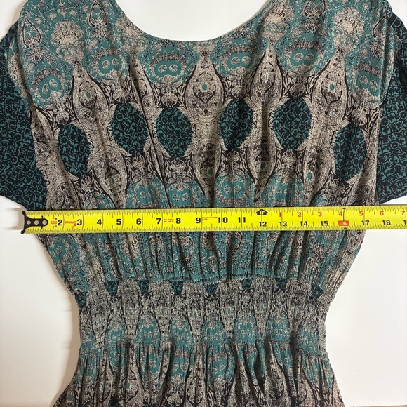 Free People She’s a Lady Reversible Midi Dress in Jade Paisley L - Picture 11 of 11
